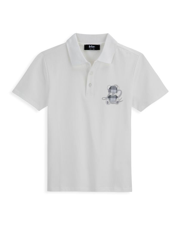 חולצת פולו עם הדפס לילדים