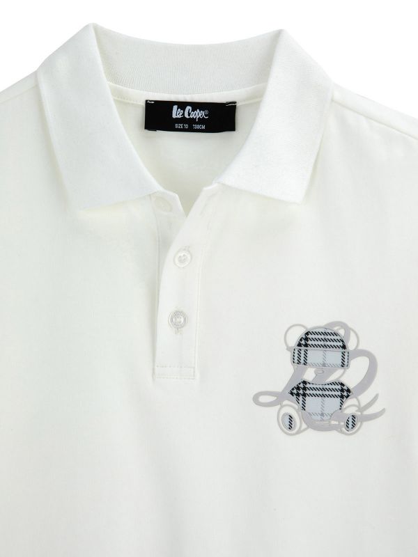 חולצת פולו עם הדפס לילדים