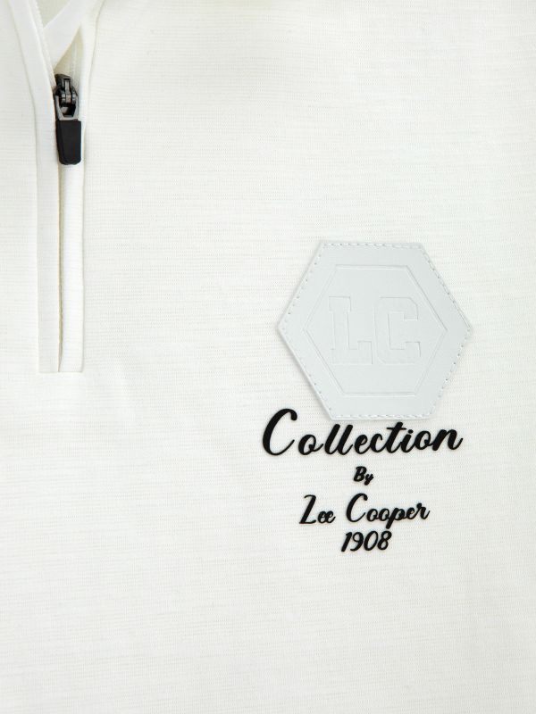 חולצת פולו עם רוכסן והדפס לילדים