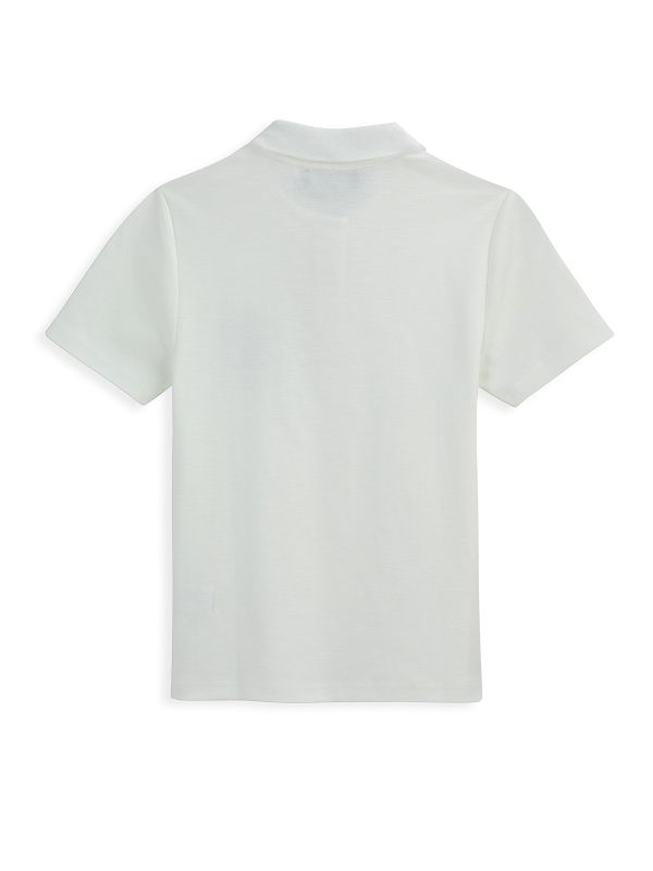 חולצת פולו עם רוכסן והדפס לילדים