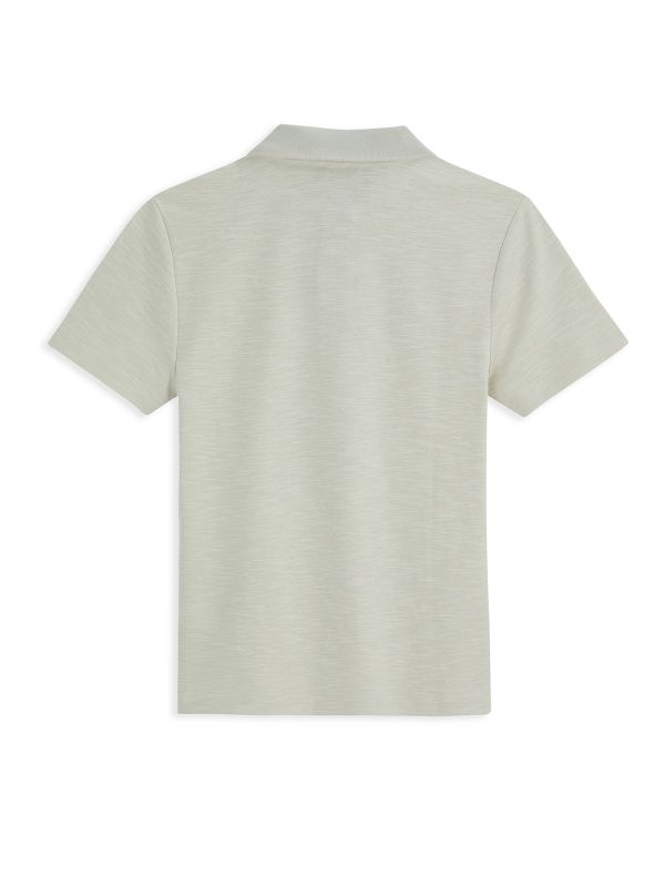 חולצת פולו עם רוכסן והדפס לילדים