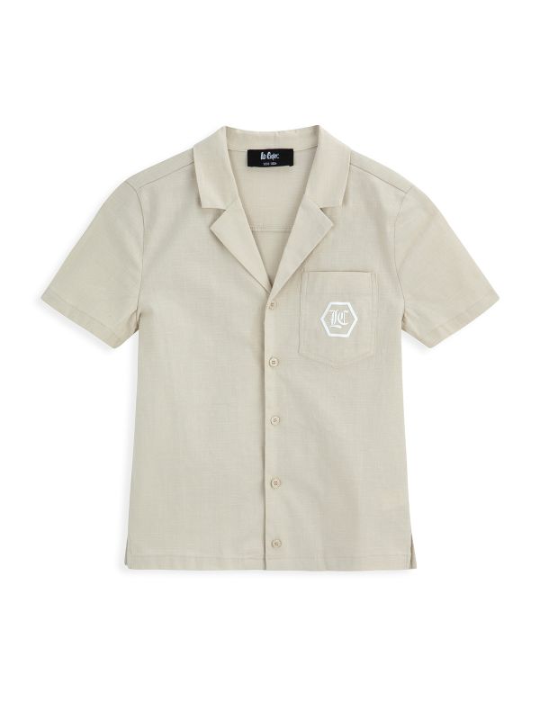 חולצה מכופתרת עם כיס לילדים