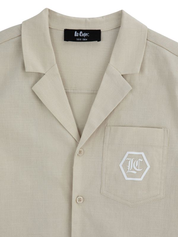 חולצה מכופתרת עם כיס לילדים