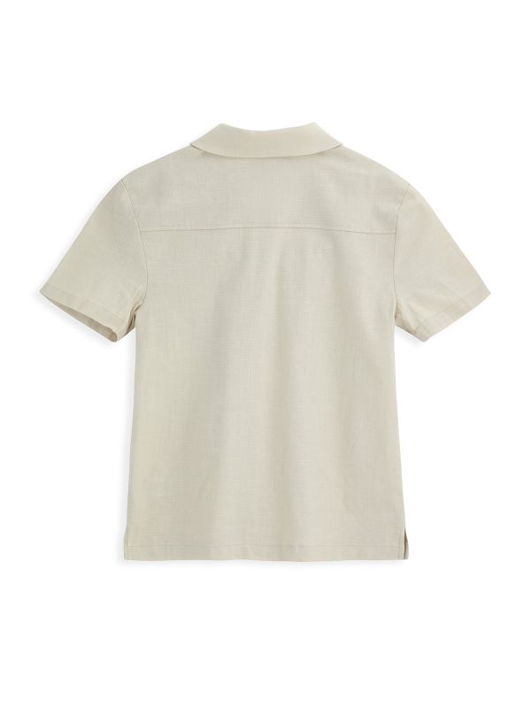 חולצה מכופתרת עם כיס לילדים