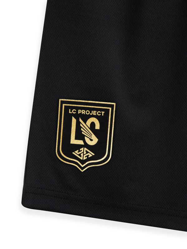 מכנסי ברמודה לילדים עם הדפס מוזהב