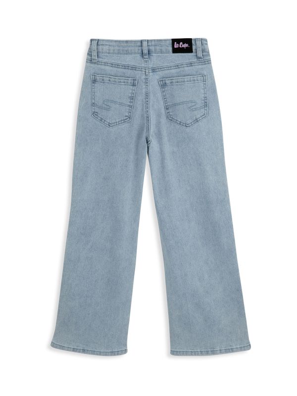 מכנסי ג’ינס עם תיפורים וניטים