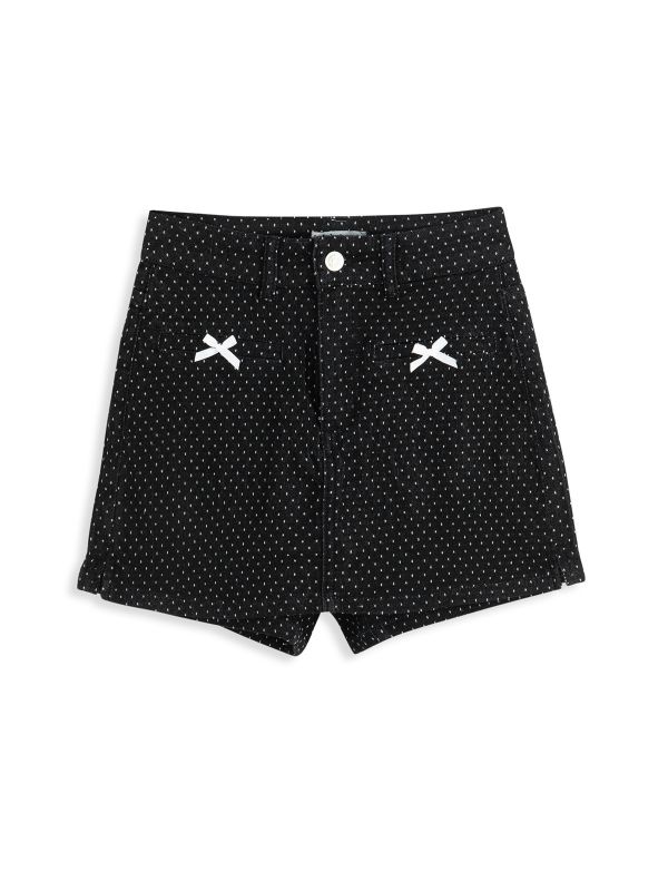 מכנסי חצאית נקודות עם פפיונים