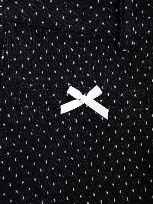 מכנסי חצאית נקודות עם פפיונים