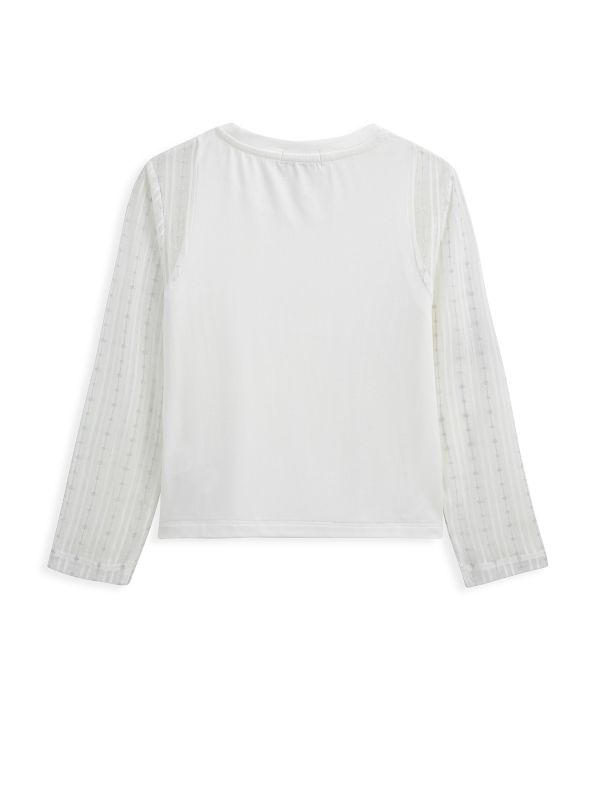 חולצה חגיגית עם שרוולי תחרה