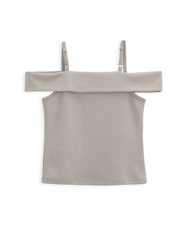 גופיית נצנצים עם כתפיות דקות