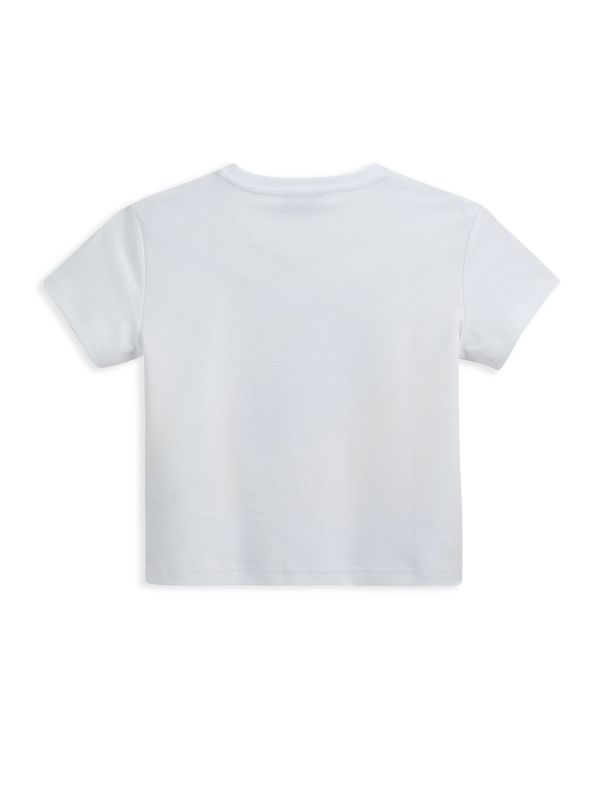 טישירט בהדפס פפיונים לילדות