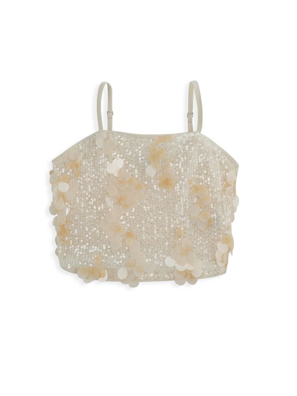 גופיית פאייטים לבנות