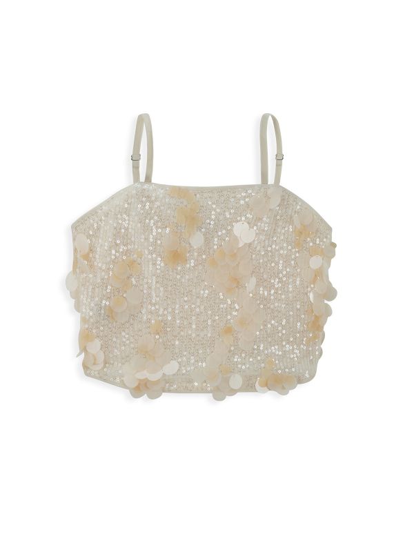 גופיית פאייטים לבנות