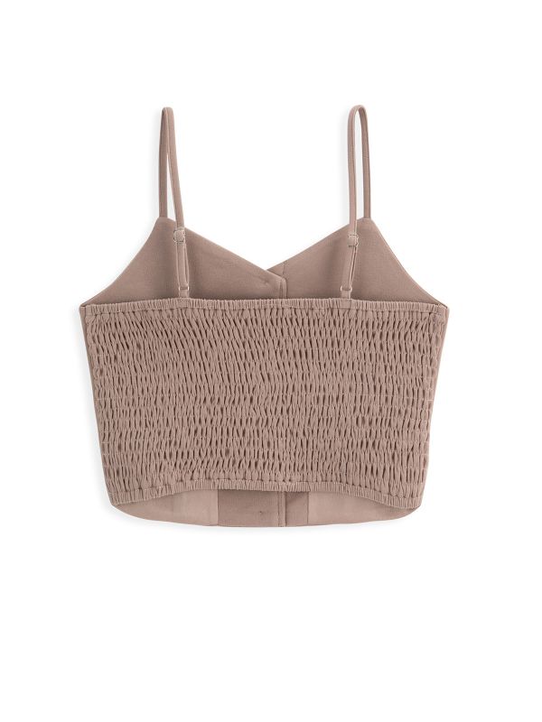 גופיה עם כפתורים מטאליים לילדות