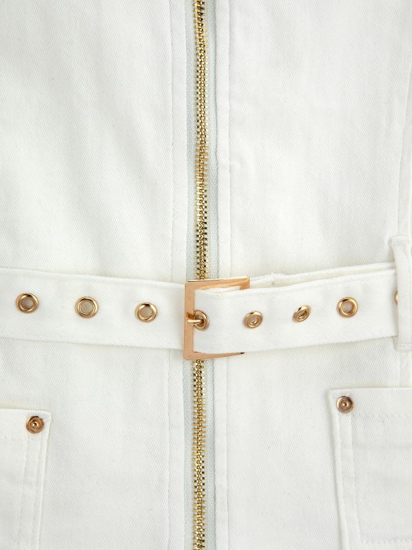 וסט דנים עם חגורה לילדות