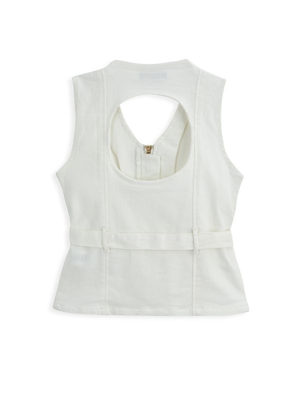 וסט דנים עם חגורה לילדות