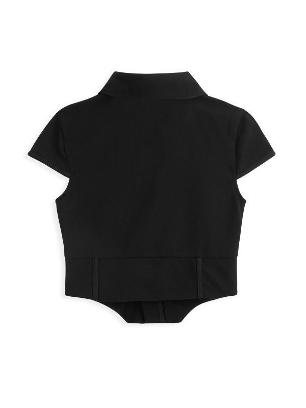 חולצת רוכסן בסגנון מחוך לילדות