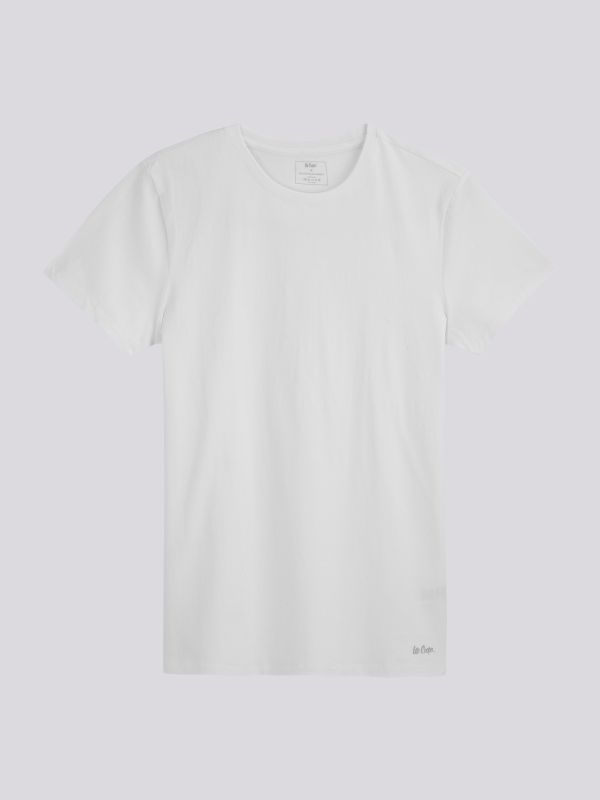 חולצת טי-שרט בייסיק חלקה בגזרה ישרה לגברים