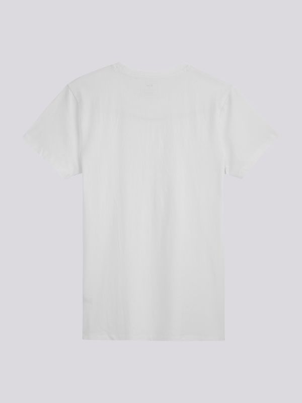 חולצת טי-שרט בייסיק חלקה בגזרה ישרה לגברים