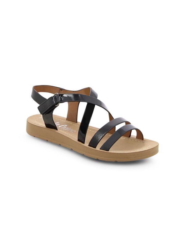 סנדלי בנות מעוצבים עם אלמנט שרשרת