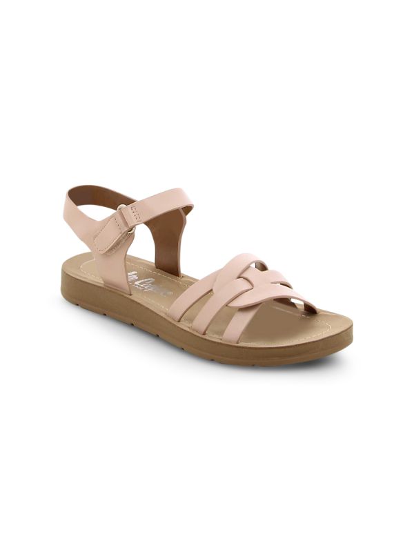 סנדלי פסים אופנתיים לבנות