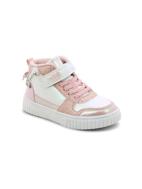 נעלי סניקרס גבוהות לילדות